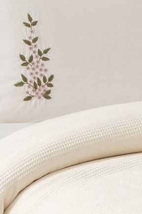 پیکه و ست پیکه دونفره بژ پنبه ای Sevim - کد 858140255