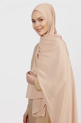 شال بژ زنانه کرپ Differenza - کد 73309324