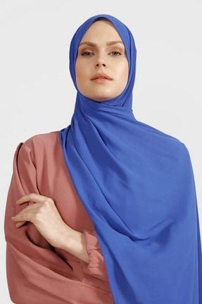 شال سرمه ای زنانه کرپ Differenza - کد 73688158