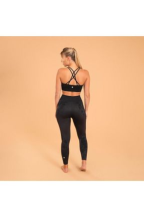 سوتین ورزشی مشکی زنانه الاستین Decathlon - کد 675469024