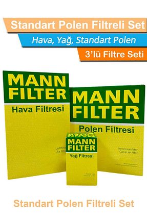 ست فیلتر خودرو Mann Filter - کد 858167688