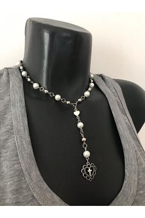 گردنبند مروارید سفید bohemian takı tasarim - کد 322590439