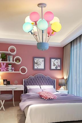 لوستر رنگی شیشه VİSENTE HOME - کد 767726169