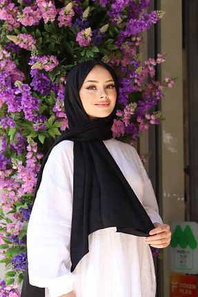 شال مشکی زنانه پنبه ای MİS İPEK - کد 833863625