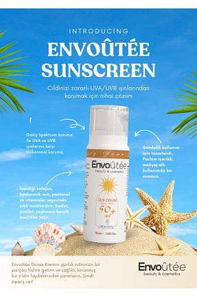 کرم ضد آفتاب صورت SPF 50 + Envoûtée beauty & cosmetics - کد 838680849