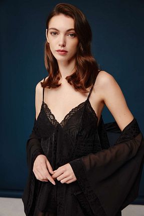 ست لباس راحتی مشکی زنانه ساده Bonnie Clyde - کد 795086372