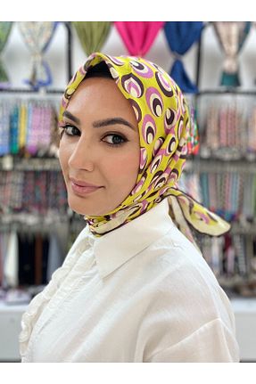 روسری زرد پنبه ای LOSYANA - کد 856409934
