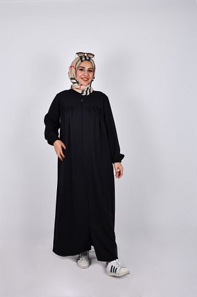 ابایا مشکی زنانه پنبه (نخی) بافتنی سایز بزرگ نازک کد 436043717