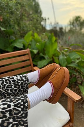 بوت / نیم بوت قهوه ای زنانه جیر SHOEBELLAS - کد 858317673