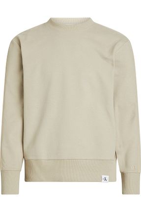 پلیور نباتی مردانه ساده Calvin Klein - کد 858326258