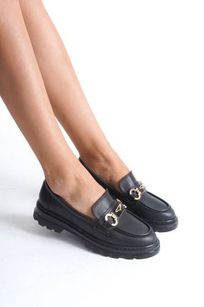 کفش کژوال مشکی زنانه چرم مصنوعی CALZENNE - کد 858133162