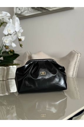 کیف مجلسی مشکی زنانه چرم مصنوعی mossi - کد 858340612