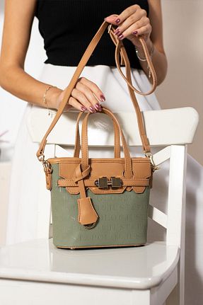 کیف دوشی سبز زنانه چرم مصنوعی Just Polo - کد 858261346
