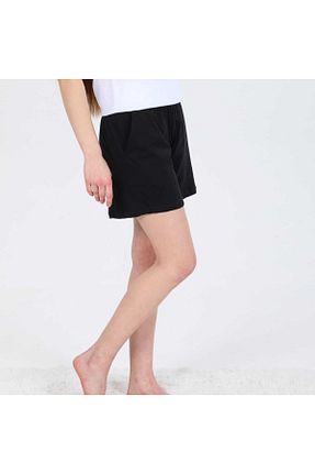 شلوارک و برمودا مشکی زنانه فاق بلند Moda Clubu - کد 337391953