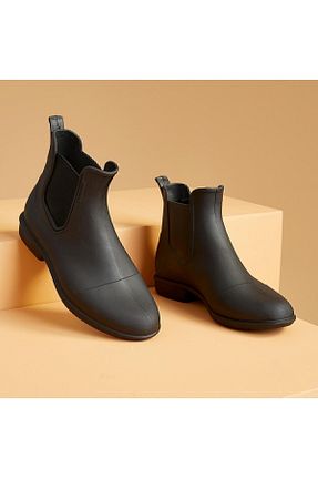 بوت / نیم بوت مشکی زنانه چرم مصنوعی Decathlon - کد 358098219