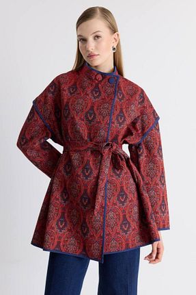 کت قرمز زنانه گشاد Molly Nelly - کد 858289252