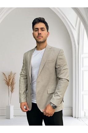 کت بژ مردانه اسلیم Luisero - کد 858309702