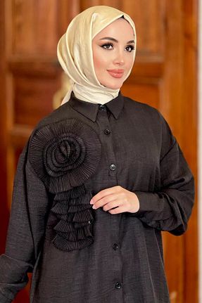 ست بالاتنه و پائین تنه حجاب مشکی زنانه رگولار Julude - کد 858306519