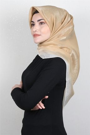 روسری طلائی 100 x 100 PİRAMİT - کد 95997609