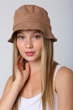 کلاه قهوه ای زنانه پلی استر Luminos Butik - کد 290255354