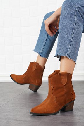 بوت / نیم بوت قهوه ای زنانه جیر Moda Pie - کد 858255564