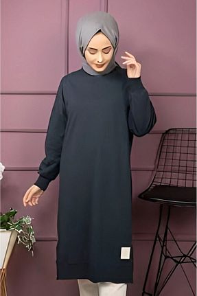 تونیک سرمه ای زنانه بافتنی Soul - کد 858247355