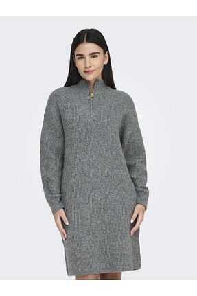 لباس طوسی زنانه بافتنی ONLY - کد 858282607