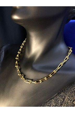 گردنبند استیل ( فولاد ) زرد زنانه استیل (فولاد) vogutima - کد 698221503