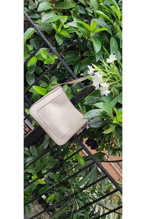 کیف پستچی بژ زنانه چرم خالص valentina victoria - کد 858339261
