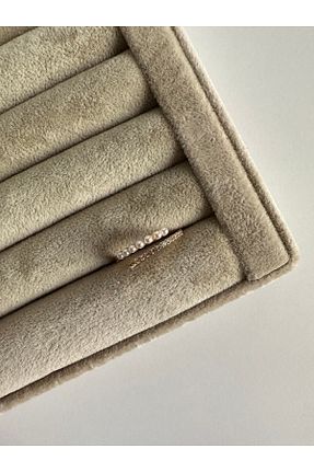انگشتر جواهر طلائی زنانه مروارید ringbox - کد 682389228