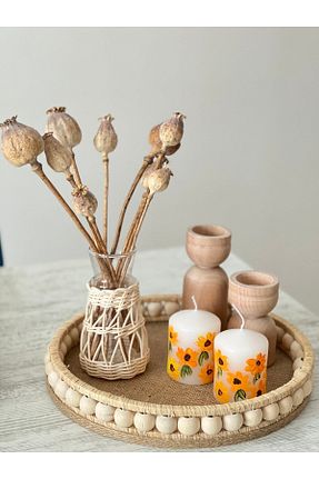 سینی خاکی چوب DEKOLOBİ - کد 638012634
