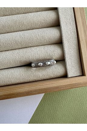 انگشتر جواهر زنانه مروارید ringbox - کد 839342292