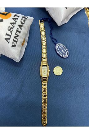 ساعت مچی طلائی زنانه زیر 20 میلی متر Almera - کد 729551357