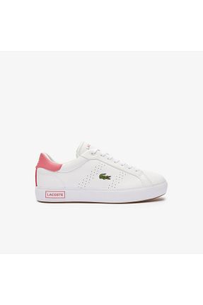 کفش اسنیکر سفید زنانه بند دار Lacoste - کد 837968547