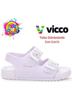 صندل سفید بچه گانه پاشنه تخت Vicco - کد 732407154
