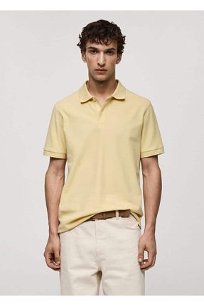 تیشرت زرد مردانه رگولار MANGO Man - کد 829358776
