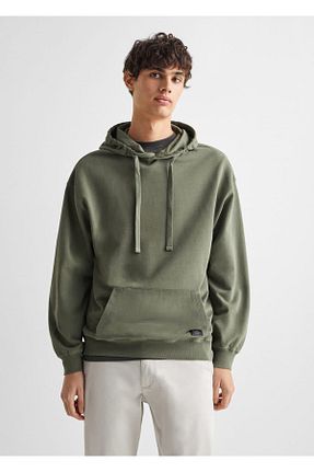 سوئیشرت سبز مردانه ساده MANGO Teen - کد 789095894