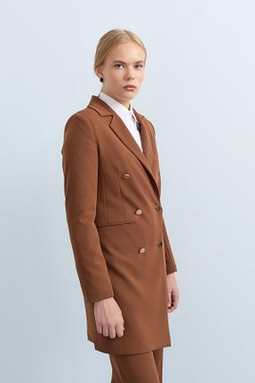 کت حجاب قهوه ای زنانه رگولار Nihan - کد 858214024