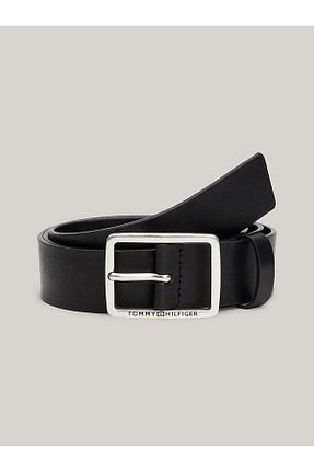 کمربند مشکی مردانه چرم مصنوعی Tommy Hilfiger - کد 846393336