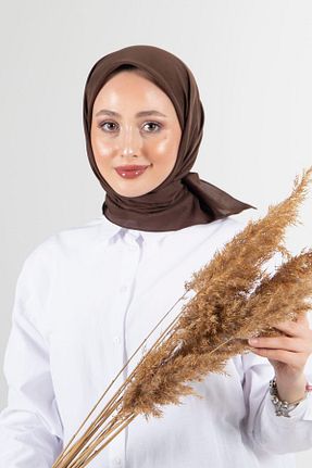 روسری قهوه ای پلی استر HAREM SCARF - کد 782904705