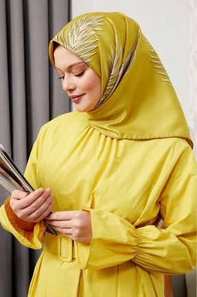 روسری زرشکی پلی استر Levidor - کد 816778252