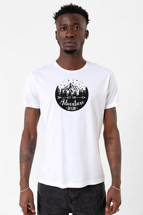 تیشرت سفید مردانه رگولار Tshirthane - کد 788955835