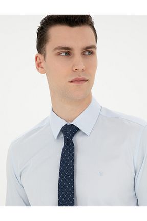 پیراهن آبی مردانه اسلیم فیت Pierre Cardin - کد 833140762