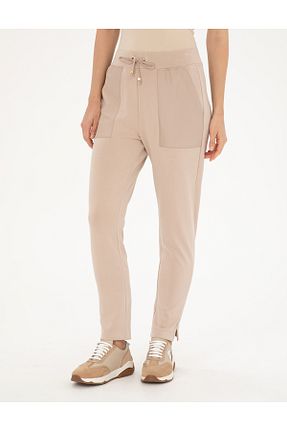 شلوار کرمگن بژ زنانه رگولار Pierre Cardin - کد 832897828