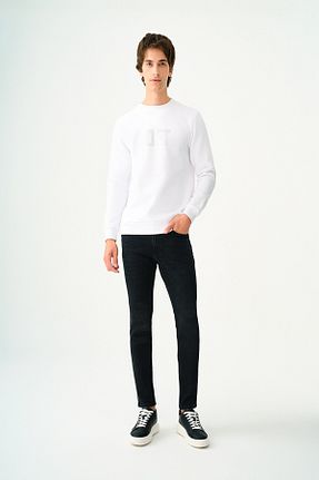سوئیشرت سفید مردانه ساده Loft - کد 858339667