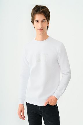 سوئیشرت سفید مردانه ساده Loft - کد 858339667