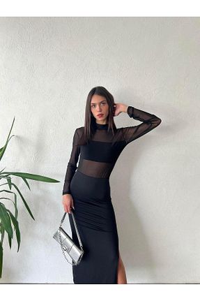 بادی مشکی زنانه یقه دوچرخه TamSeninTarzin - کد 806302255