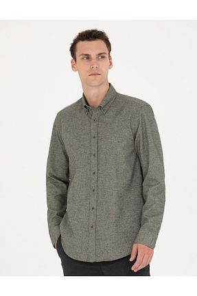 پیراهن سبز مردانه اسلیم فیت Pierre Cardin - کد 828281616