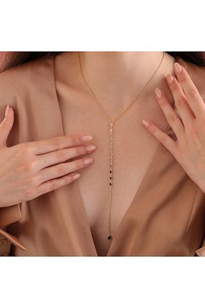 گردنبند نقره سفید زنانه 925 عیار Queen Silver Jewelry - کد 858137636