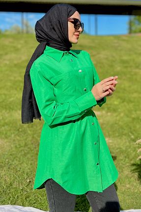 تونیک حجاب سبز زنانه بافتنی Julude - کد 858307694